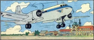 Quelle compagnie aérienne, ayant réellement existé, transporte Tintin et le capitaine jusqu'à Genève, dans "L'Affaire Tournesol" ?