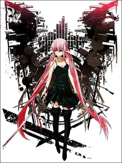 Pour la question 2, voici Yuno. Cette dernière n'hésiterait pas à tuer à la hache, aux ciseaux, au scalpel ou encore par ses propres mains pour celui qu'elle aime.
Et bien, c'est une...