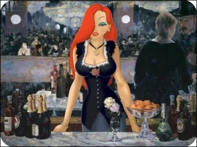 Ce Tableaux s'intitule "Un bar aux Folies Bergères".