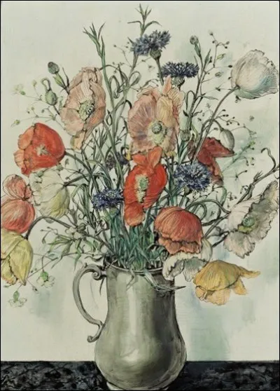 Qui a peint "Coquelicots dans un vase" ?