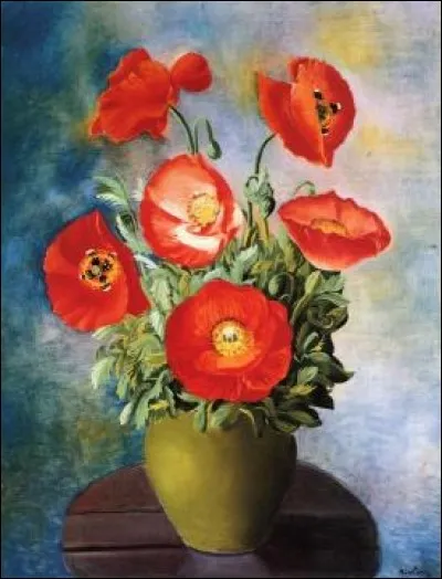 Qui a peint "Coquelicots dans un vase" ?