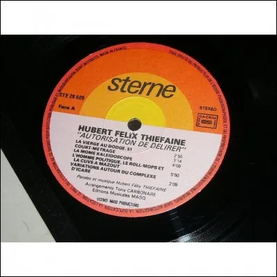 Dans la chanson "Autorisation de délirer", quel est le numéro de la page : 
" ... de leur programme, 
La petite cover-girl emballée
Sous cellophane s'envoie en l'air à l'Ajax W.C" ?