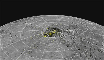 Dans les pôles de Mercure, la température est :
