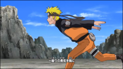 Au début de l'ending 31, où court Naruto ?
