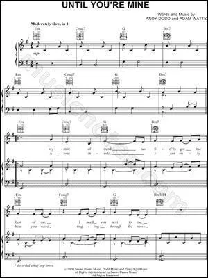 En u : Qui chante 'until you're mine' ?