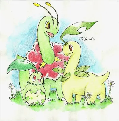 Lorsque M&eacute;ganium est shiny, sa fleur autour du cou devient...