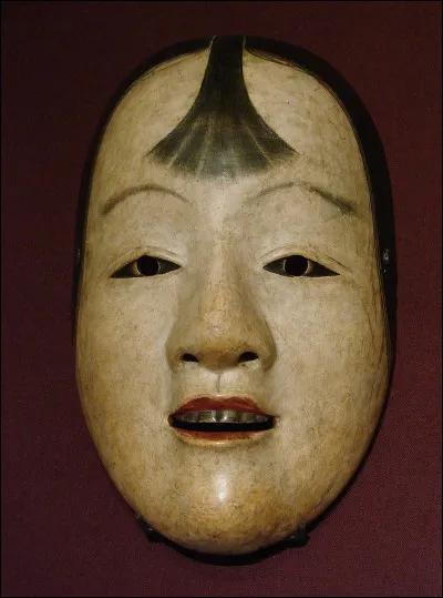 Je suis un masque du théâtre japonais, un art traditionnel alliant chroniques en vers à des pantomimes dansées. Comment se nomme cette forme de théâtre ?