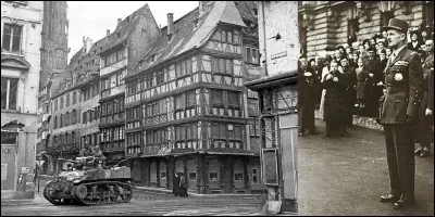 La libération de cette ville représente l'aboutissement d'un serment prononcé le 2 mars 1941 par un chef militaire. Cette ville sera libérée le 23 novembre 1944 par ce chef.
Quelle est cette ville ?