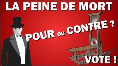C'est en 1981, que nous avons supprimé la peine de mort en France.