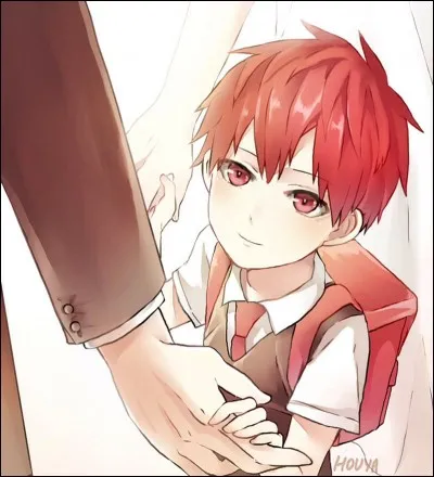 Le kanji "aka" de son nom signifie "rouge".