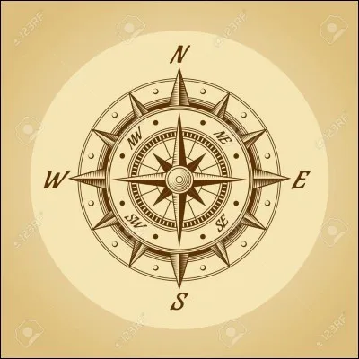 Quelle plante, qualifiée de "des vents" est indispensable pour se repérer sur une carte?