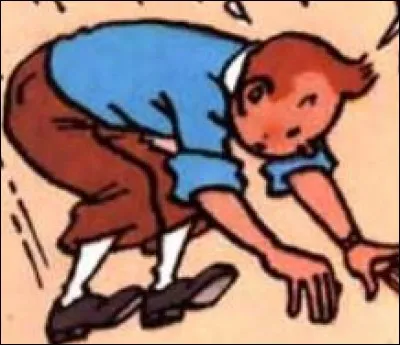 Dans "L'Île Noire", que manque Tintin après avoir dit : "Attention ! Il s'agit de bien calculer mon élan..." ?