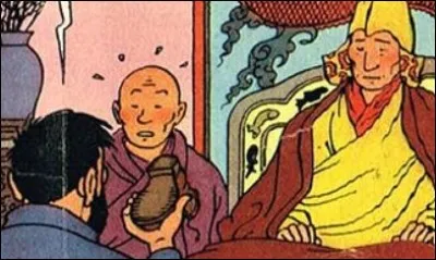 Retour au Tibet. Quelle expression le capitaine Haddock n'utilise-t-il pas pour s'adresser au "Grand Précieux" ?