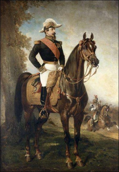 Qui a peint "portrait équestre de Napoléon III" ?