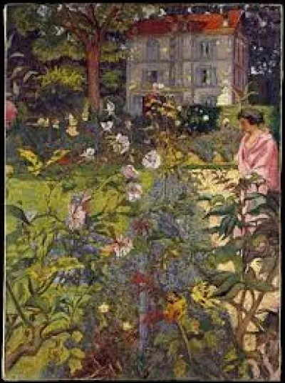 Qui a peint "Le Jardin de Vaucresson" ?