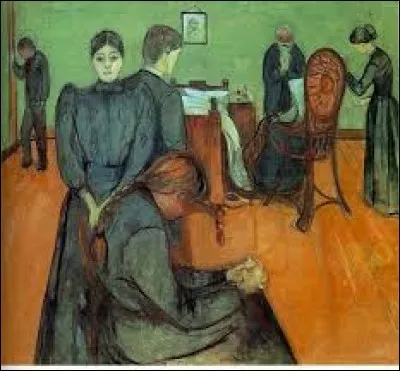 Qui a peint "La Mort dans la chambre de la malade" ?