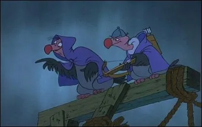 Comment se nomme l'acolyte de Niquedouille, le vautour gardien de la prison de Nottingham d'où s'échappe Robin des Bois ?