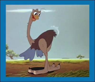 De quelle nationalité est l'autruche de "Saludos Amigos" ?