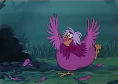 En quoi s'est transformé Merlin pour que Madame Mim se métamorphose en poule ?