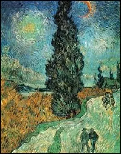 10 toiles de Vincent van Gogh. - (4) - Quel arbre voit-on sur la photo ?