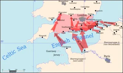 Quelle opération correspond à la tentative d'invasion allemande de la Grande-Bretagne au début de la guerre ?