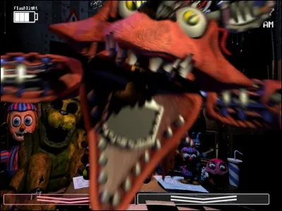 Comment peut-on faire partir Old Foxy dans "FNaF 2" lorsqu'il est dans le couloir dans "FNaF 2" ?
