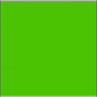 Quel est le nom de la couleur verte des objets ?