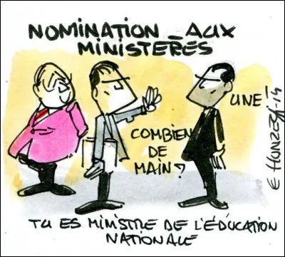 De quel ministère a-t-il hérité sous le mandat de François Hollande ?