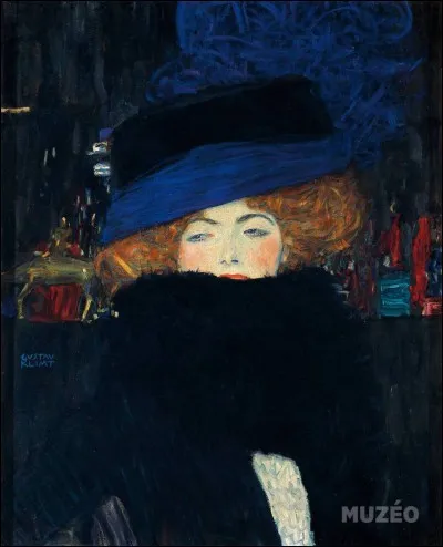 Qui a peint "Dame avec chapeau et boa de plumes" ?
