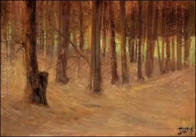 Cochez l'auteur de "Forest with Sunlit Clearing in the Background".