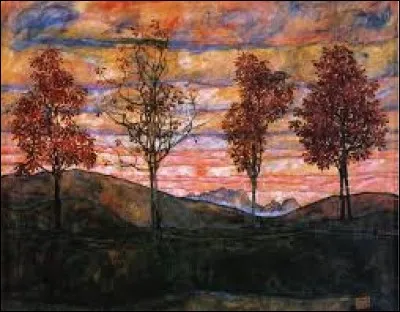Il a peint ce tableau nommé "4 arbres".