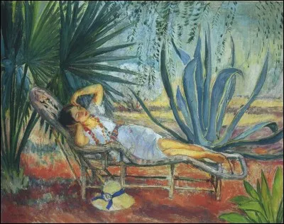 Qui a représenté "Marthe endormie dans une chaise longue" ?