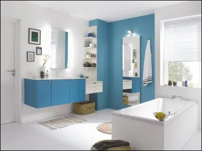 Une fois dans la salle de bain, tu :