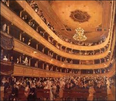 Qui a peint "Le vieux Burgtheater" ?