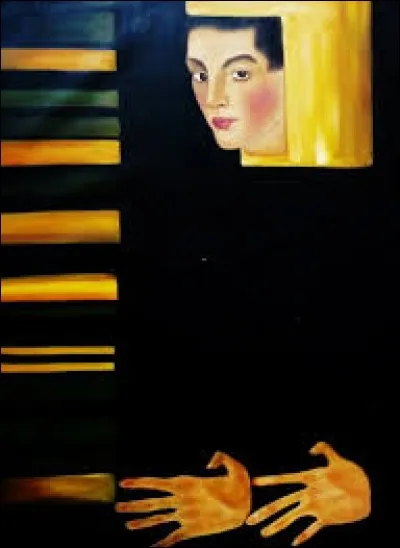 Qui a peint "Autoportrait avec doigts &eacute;cart&eacute;s" ?