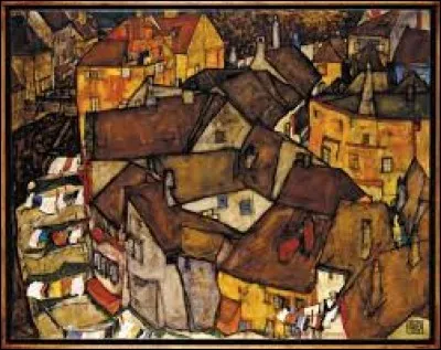 Il a peint "Krumau - Croissant de maisons". Qui est-ce ?