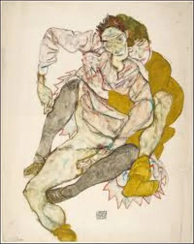 Comment se nomme l'homme ayant peint "Couple assis, 1915
" ?