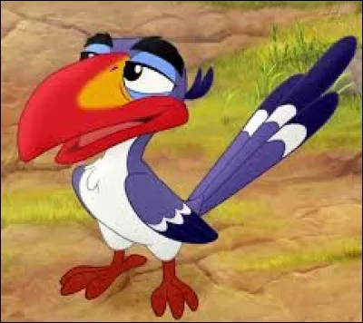 Par quel procédé, Zazu se retrouve-t-il éjecté dans les airs par les hyènes dans "Le roi lion" ?