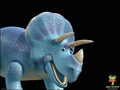 A qui appartient Trixie, la gentille tricératops femelle présente dans "Toy story 3" ?