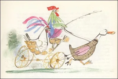 Voici un charmant dessin, grâce auquel on recherche le métier exercé par le coq...