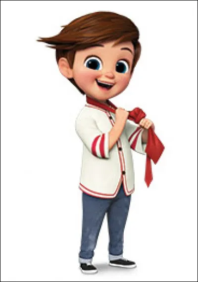 De quelle couleur sont les yeux du garçon ?