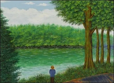 Qui a peint "Paysage au bord de la rivière" ?