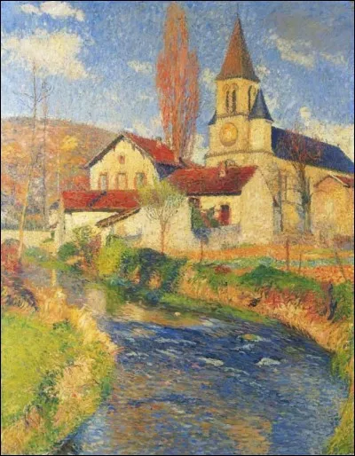 Qui a peint "Eglise près de la rivière" ?