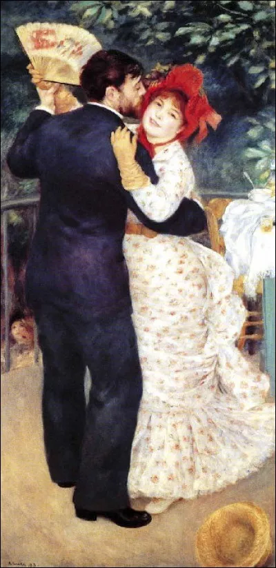 Sur celle-ci il a peint Paul Lhote avec Aline Charigot (qui deviendra plus tard Madame Renoir), quel est son titre ?