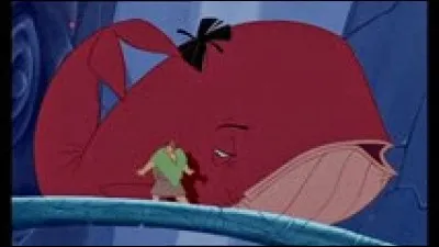 Qui se cache sous les traits de cette grosse baleine rouge ?