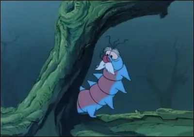 Quelle apparence prend Madame Mim lorsque Merlin l'enchanteur se transforme en chenille ?