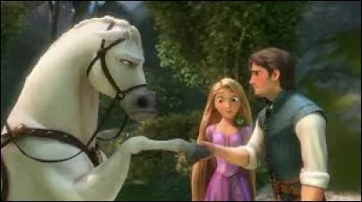 Quel nom romain possède ce cheval pugnace et fin limier présent dans le film "Raiponce" ?