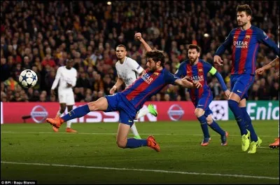 Sur quel score s'est terminée la remontada du FC Barcelone face au Paris Saint-Germain au Camp Nou de Barcelone alors que le PSG avait gagné 4-0 le match aller de ce 1/8 de finale de la Ligue des champions 2017 ?