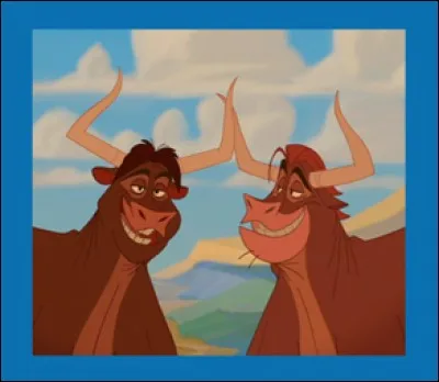 Dans quel Disney peut-on voir ces deux taureaux "longues cornes" ?