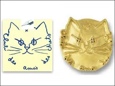 Quel écrivain et scénariste français du XXe siècle a créé cet emblème pour le Club des amis des chats ?